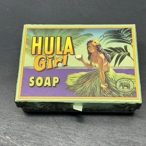 HULA GIRL MICHEL DESIGN WORKS TRIPLE MILLED 2 PACK BAR SOAP IN BOX - Picture 1 of 6