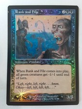 Rank and File - NM Foil - Magic the Gathering MTG - Urza's Legacy M-164