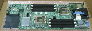 Dell PowerEdge M610 Motherboard MOBO System Board N582M + Backplane Riser P669H - Picture 1 of 3