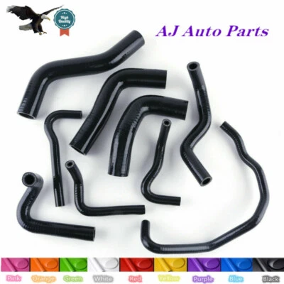 For 1989-93 Mazda Miata MX-5 Roadstar NA6CE B6ZE Silicone Radiator Hose --Black - Imagem 1 de 4