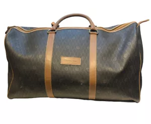 Christian Dior borsone nero monogramma trotter a nido d'ape Boston - Foto 1 di 12