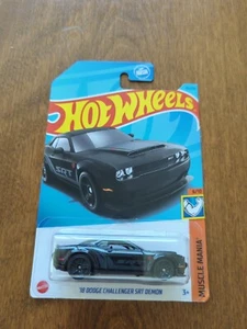 2023 Hot Wheels ‘18 Dodge Challenger SRT Demon Black Muscle Mania - Picture 1 of 3