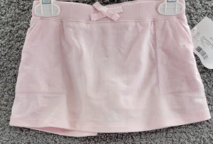 ID Ideology Solid Bow Front Skort Girls 4T Pink Elastic Waistband Pullover Style - Picture 1 of 15