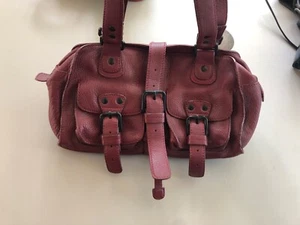 Schöne Coccinelle Tasche, Bordeaux rot, Leder - Bild 1 von 6