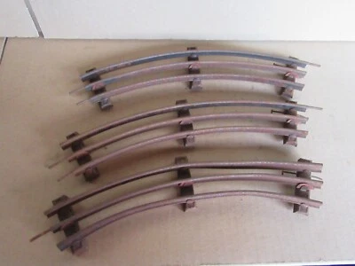 C2 Vintage Märklin Germany Lot Of 3 Curved Tracks Zero O Train Set - Image 1 of 4