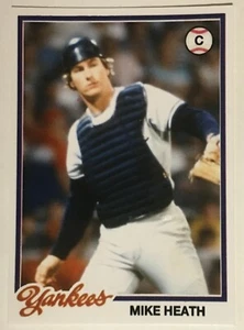 1978 Topps Mike Heath Custom Card That Never Were New York Yankees WS Champ - Picture 1 of 2