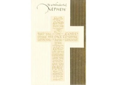 AG First Communion Card: Nephew...Bless You w/ All Good Things God's Love Brings - Image 1 of 3