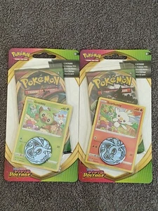 Pokémon Vivid Voltage 2x Booster Blister Scorbunny Grookey Schwert und Schild - Bild 1 von 2