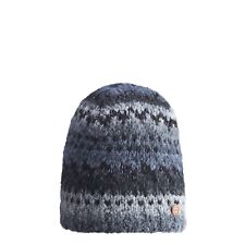 CMP Beanie Headpiece Winter Hat Blau Fleece Lined Applique