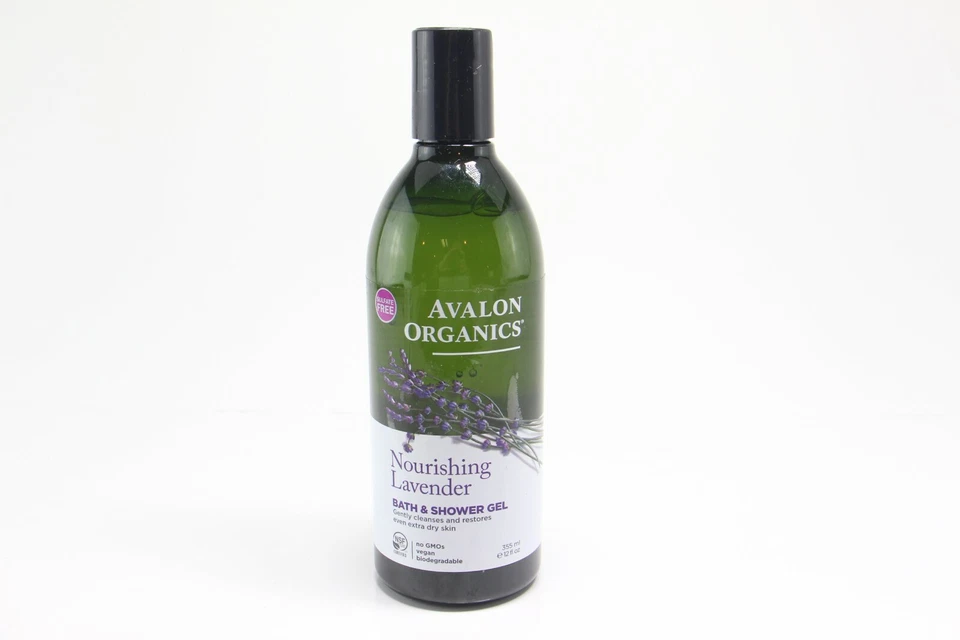 PACK de 5 geles de baño y ducha Avalon Organic Botanicals lavanda nutritiva 12 oz U19 Foto 1 de 1