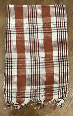 Lightweight Woven Indian Hair Towel 22" x 44" Rust - A0132 - image 1 of 3