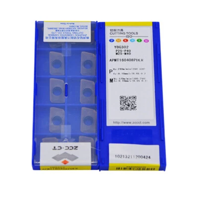ZCC-CT APMT160408PDER YBG302 CNC Carbide Inserts 10pcs for Steel Stainless Steel - Image 1 of 4