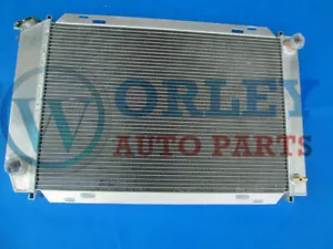Aluminum Radiator Mustang GT LX 5.0L V8 302 1979-1993 For Ford polished 2 Rows - Picture 1 of 9