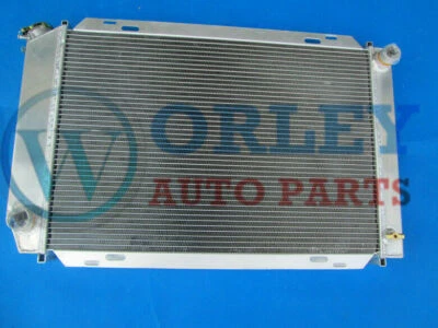Radiador de alumínio Mustang GT LX 5.0L V8 302 1979-1993 para Ford polido 2 linhas - Imagem 1 de 4