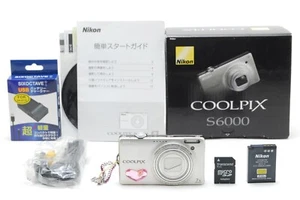 [Exc+5 /Box] Nikon COOLPIX S6000 Silver 14.2MP Digital Camera - Champagne  Japan - Picture 1 of 10