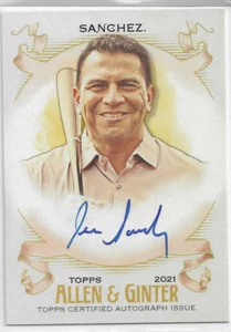 JESSE SANCHEZ 2021 TOPPS ALLEN GINTER FULL-SIZE ON-CARD AUTO SP MLB MG - Picture 1 of 1