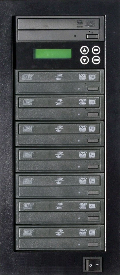 MediaStor #a33 LS 1-7, 1 to 7 Target DVD Duplicator LightScribe Disc Publishing - Image 1 of 1