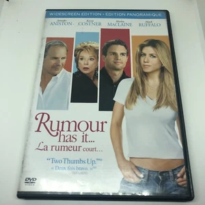 Rumor Has It... (2005) (DVD, 2008, Canadian) Comedy - Jennifer Aniston - VGC  - Imagen 1 de 4