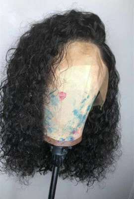 Water Wave 13x4 Lace Front Wigs Curly Brazilian Human Hair Wigs Pre Plucked 180% - Image 1 of 4
