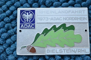 Oldtimer Plakette, 1973, ADAC Nordrhein, Rheinlandfahrt, Bielstein, sehr gut! - Bild 1 von 6