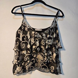 ALICE + OLIVIA Fairy-Coquette-Girl Vanessa Tiered Floral Camisole Top Size M. - Picture 1 of 22