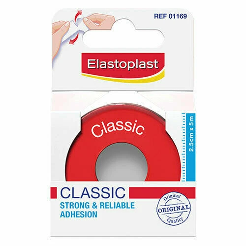 Cinta de fijación clásica para el cuidado de heridas Elastoplast 2,5 cm x 5 m Foto 1 de 1