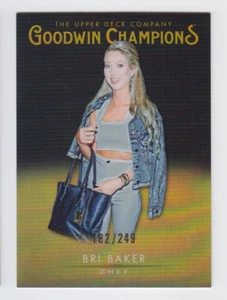 2021 UD GOODWIN CHAMPIONS BRI BAKER /249 BLACK GOLD CDD PLATINUM #45 Master Chef - Picture 1 of 1