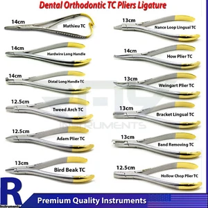 Dental Orthodontic Pliers TC Ligature Cutters Hard Wire Tooth Braces Pliers - Picture 1 of 14