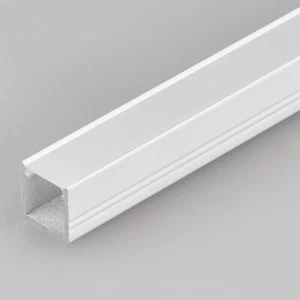 1m surface T2 12x12mm LED profile extrusion channel white painted, diffuser - Picture 1 of 7