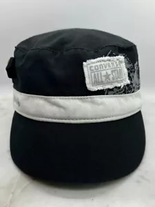 Converse All Star Kadettenkappe Mütze verstellbar Damen schwarz weiß Baumwolle gefüttert - Bild 1 von 7