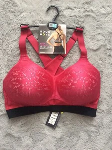 BNWT Ladies 42C M&S Raspberry Colour Non Wired High Impact Sports Bra - Picture 1 of 1