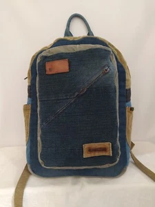Denim backpack, reclaimed jean bag, vintage bag, Bohemian Bag, upcycled bag,gift - Picture 1 of 8