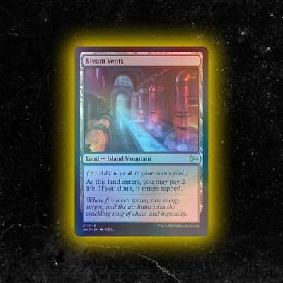 FOIL - Steam Vents - Custom Magic: The Gathering Card - High-Quality - Image 1 of 4