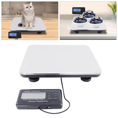 Digital Platform Tabletop Scale Compact LCD Display 150/300KG Industry Weigh - Image 1 of 4
