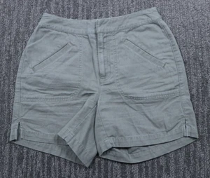 Pantalones Cortos Liz Claiborne Mujer 4 Verde Oliva Cierre Gancho y Lazo Plisado Espalda - Imagen 1 de 11