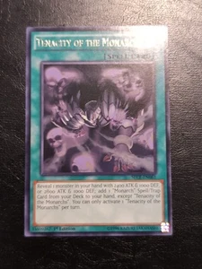 Yu-Gi-Oh! RARE CARTE TÉNACITÉ DES MONARQUES SECE-EN061 1er NM - Photo 1/4