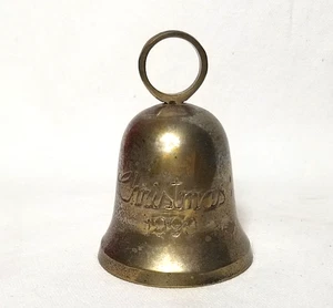 International Silver Co 1990 Millennial Christmas Bell Silver Plated Etched - Picture 1 of 6