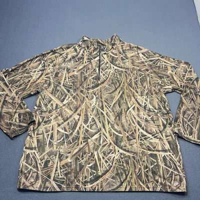 Mossy Oak Mens 2XL 1/4 Zip Shadow Grass Blades - Image 1 of 4