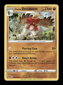 Holograma Hisuian Decidueye raro SWSH10: Astral Radiance 082/189 casi nuevo Pokémon casi nuevo - Imagen 1 de 2