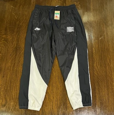 Calça de basquete Nike Force masculina GG preta branca corta-vento joggers nova com etiquetas falhas - Imagem 1 de 4