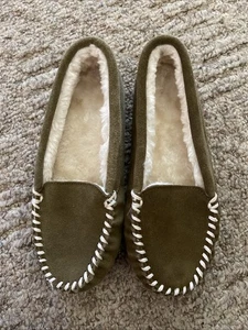 Hush Puppies Damen Leder Mokassin Hausschuhe Größe 6 - Bild 1 von 4