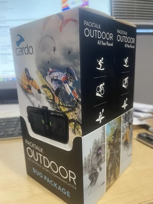 Sistema de audio dúo para exteriores Cardo Systems Packtalk paquete doble SP000101 NUEVO Foto 1 de 2