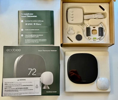 Ecobee Smart Thermostat Premium with SmartSensor EB-STATE6P-01 - Image 1 of 3