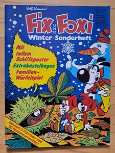 Fix + Foxi Sonderheft Nr.14 von 1981 Winter mit Bastelbogen + Riesenposter - TOP - Bild 1 von 4