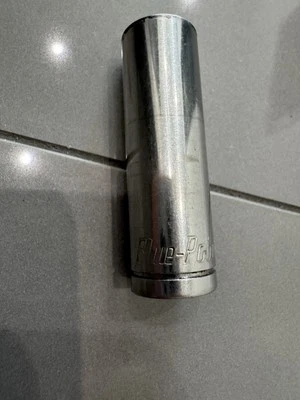 BLUE POINT BLPLS14716 1/4" DRIVE 7/16” SAE DEEP 6 POINT CHROME SOCKET LOOK - Image 1 of 4