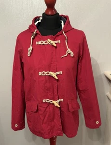 Damen Seasalt Regen wasserdichte Jacke Mantel mit Kapuze rot Größe UK 12 - Bild 1 von 9