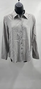 Orvis Damen Hemd Button Down Größe 8 Hellgrau 100% Seide Neu Mit Etikett - Bild 1 von 10