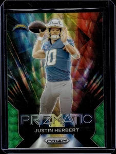 2023 Panini Prizm - Prizmatic Justin Herbert #11 Green Wave Prizm - Bild 1 von 2