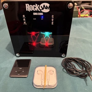 Apple iPod Nano A1236 8GB MP3 Player Black + rock jam  speaker  - Picture 1 of 11