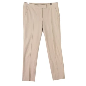 Pantalones AKRIS Punto Elásticos Algodón Beige Pantalones Talla US 4 Informales - Imagen 1 de 14